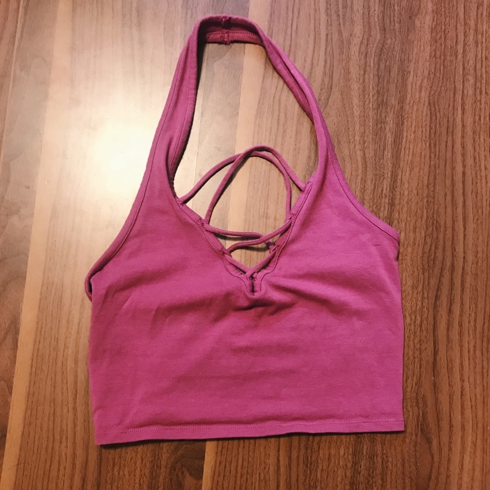 Express Haltered Cropped Top